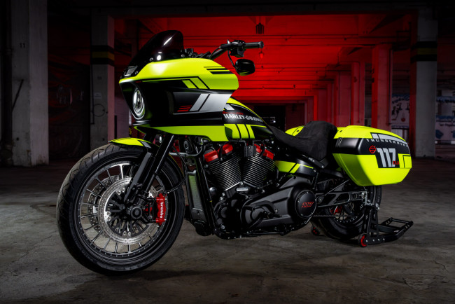 Обои картинки фото мотоциклы, harley-davidson, softail, low, rider, st, customized, pro-performance