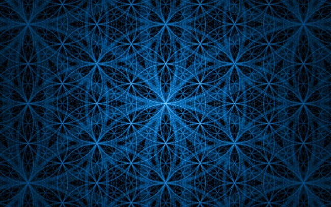Обои картинки фото 3д, графика, fractal, фракталы, синяя, черная, узоры