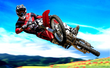 Картинка спорт мотокросс байк прыжок гонщик