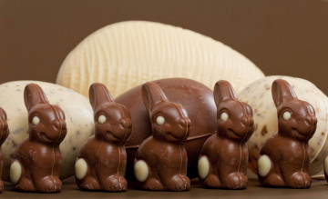 Картинка еда конфеты +шоколад +сладости зайцы шоколадные лакомство