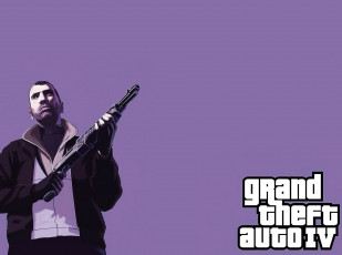 Картинка видео+игры grand+theft+auto+iv преступник оружие