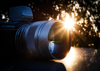 Картинка бренды olympus олимпус фотоаппарат камера солнце