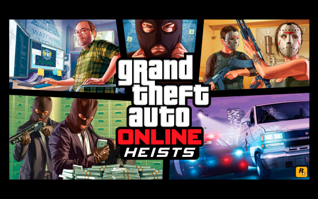 Обои картинки фото grand theft auto online,  heists, видео игры, - grand theft auto online, gta