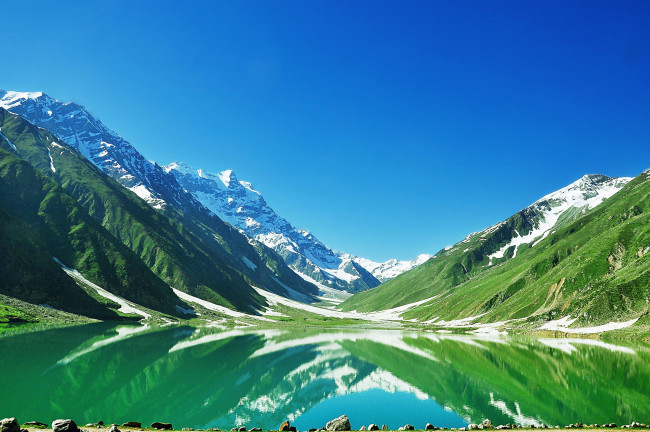 Обои картинки фото природа, реки, озера, lake, saif, ul, malook, pakistan, пакистан, небо, горы, озеро