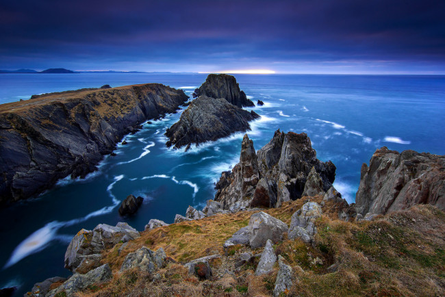 Обои картинки фото природа, побережье, небо, океан, море, донегол, графство, северная, ирландия