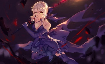 Картинка аниме fate stay+night saber alter
