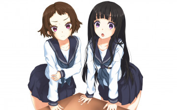 Картинка аниме hyouka девочки
