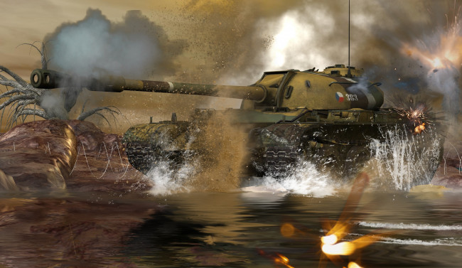 Обои картинки фото 3д графика, армия , military, танк