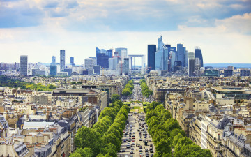 Картинка париж франция города париж+ город центр европа улица