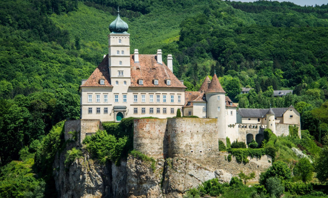 Обои картинки фото schonbuhel castle, города, замки австрии, schonbuhel, castle