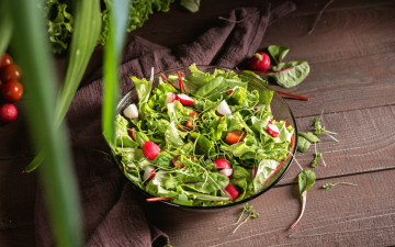 Картинка еда салаты +закуски салат овощной редис