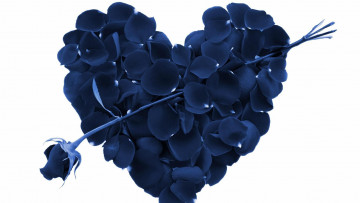 Картинка праздничные день+святого+валентина +сердечки +любовь сердечко лепестки роза