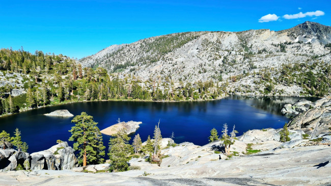 Обои картинки фото azure lake, northern california, природа, реки, озера, azure, lake, northern, california
