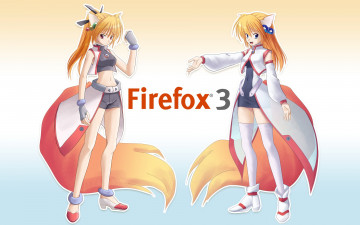 Картинка компьютеры mozilla+firefox девушки