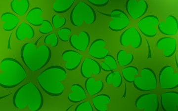 Картинка праздничные день+святого+патрика листочки зеленый