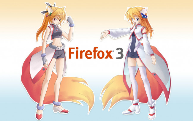 Обои картинки фото компьютеры, mozilla firefox, девушки