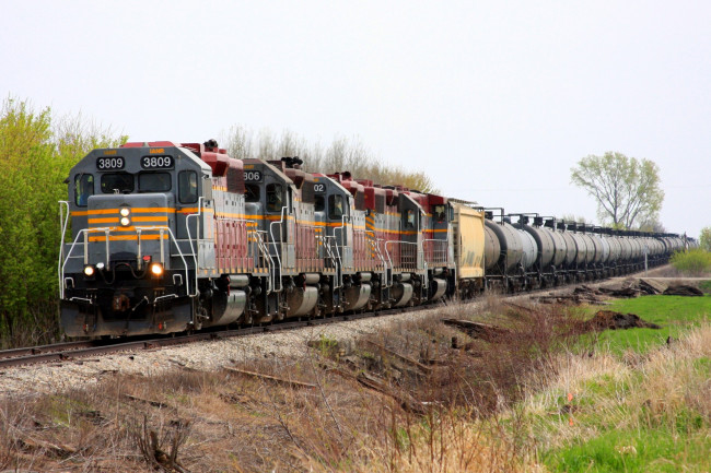 Обои картинки фото техника, поезда, рельсы, дорога, железная, состав, локомотив