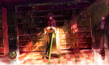 Картинка аниме steins gate девушка