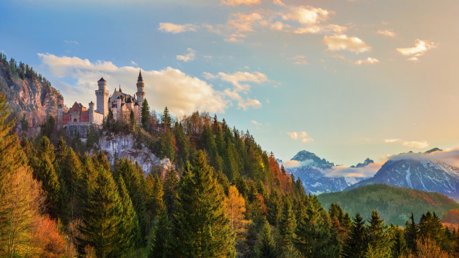 Обои картинки фото neuschwanstein castle,  germany, города, замок нойшванштайн , германия, замок, горы