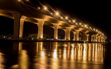 Картинка города -+мосты мост ночной
