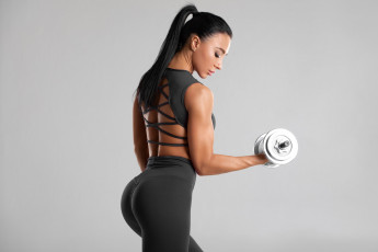 Картинка спорт фитнес спина фигура figure hair pose workout fitness gym dumbbells гантель