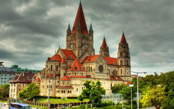 Картинка iglesia san francisco de asis viena города вена австрия