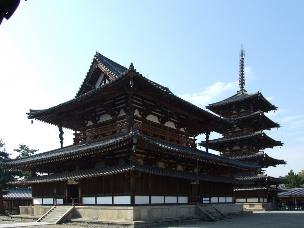 Обои картинки фото храм, нара, кондо, Япония, города, буддистские, другие, храмы, восток, пагода