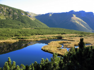 Картинка словакия высоке татры природа реки озера озеро горы