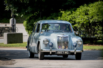 обоя mg magnette,  1957, автомобили, mg, автопробег, выставка, автошоу