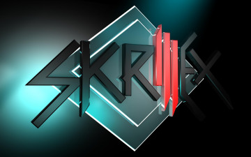 обоя музыка, skrillex, логотип