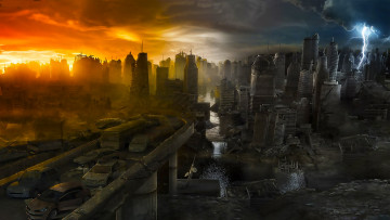 Картинка фэнтези иные+миры +иные+времена город война