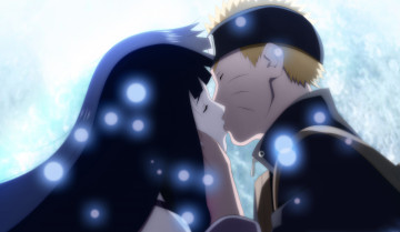 Картинка аниме naruto поцелуй