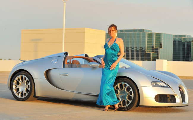 Обои картинки фото bugatti cars girl 4, автомобили, -авто с девушками, bugatti, auto, girls