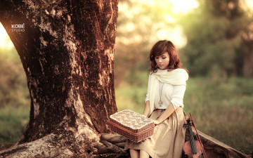 Картинка музыка -другое природа скрипка девушка