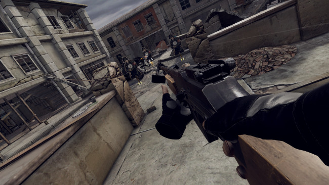 Обои картинки фото видео игры, gun club vr, оружие, улица, мишени