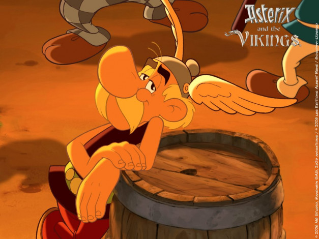 Обои картинки фото мультфильмы, asterix, and, the, vikings