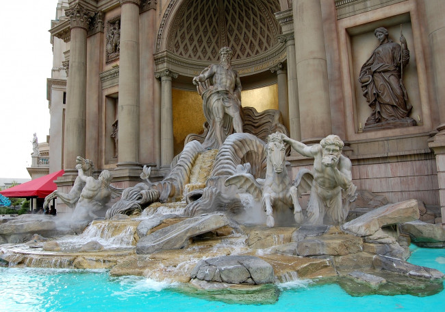 Обои картинки фото города, рим, ватикан, италия, скульптуры, вода