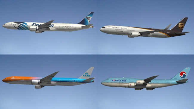 Обои картинки фото авиация, 3д, рисованые, v-graphic, полет, самолет