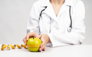 Картинка разное медицина врач яблоко сантиметр