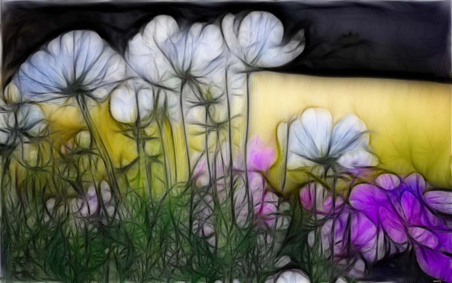 Обои картинки фото 3д, графика, flowers, цветы