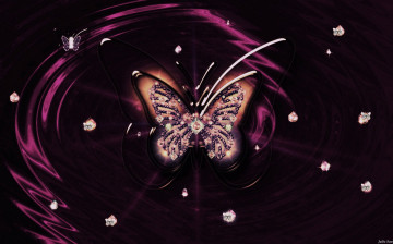 Картинка разное украшения аксессуары веера бабочка