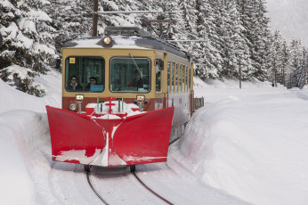 Картинка техника снегоуборочная+техника снег зима ковш трамвай