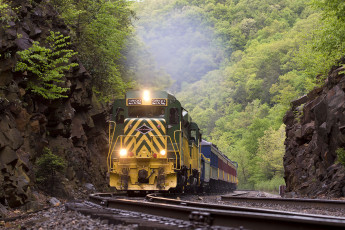 Картинка техника поезда состав локомотив рельсы