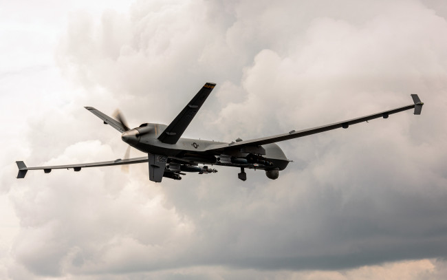 Обои картинки фото mq-9 reaper, авиация, дроны, бпла, боевые, самолеты, беспилотный, летательный, аппарат, ввс, сша, general, atomics, mq-9, reaper