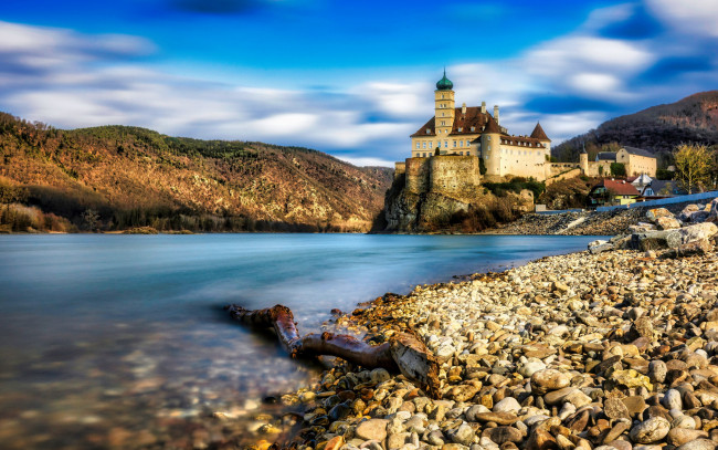 Обои картинки фото schonbuhel castle, austria, города, замки австрии, schonbuhel, castle