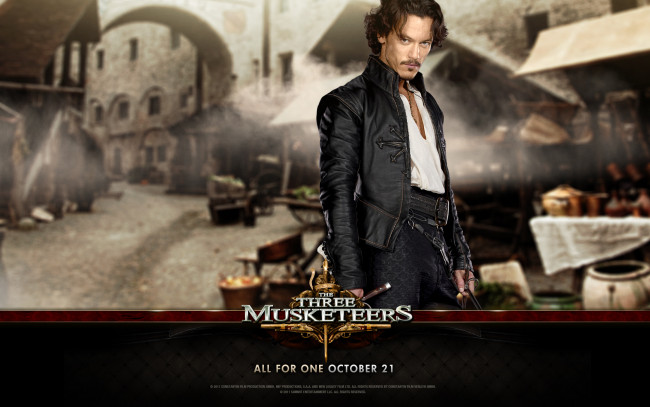 Обои картинки фото the, three, musketeers, кино, фильмы, luke, evans, aramis