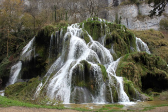 Картинка cascade des tufs франция природа водопады водопад лес