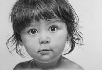 Картинка рисованное дети взгляд фон девочка