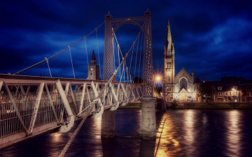 Картинка inverness greig+street+bridge scotland города -+мосты greig street bridge