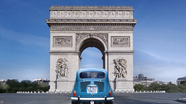 Обои картинки фото города, париж , франция, достопримечательности, париж, триумфальная, арка, памятник, туризм